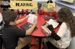 Students working on Independent Reading